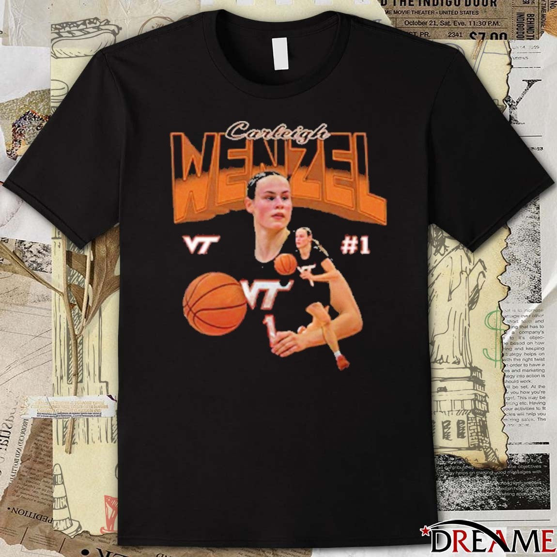 Virginia Tech Hokies Carleigh Wenzel Who Wears Jersey 1 t-shirt