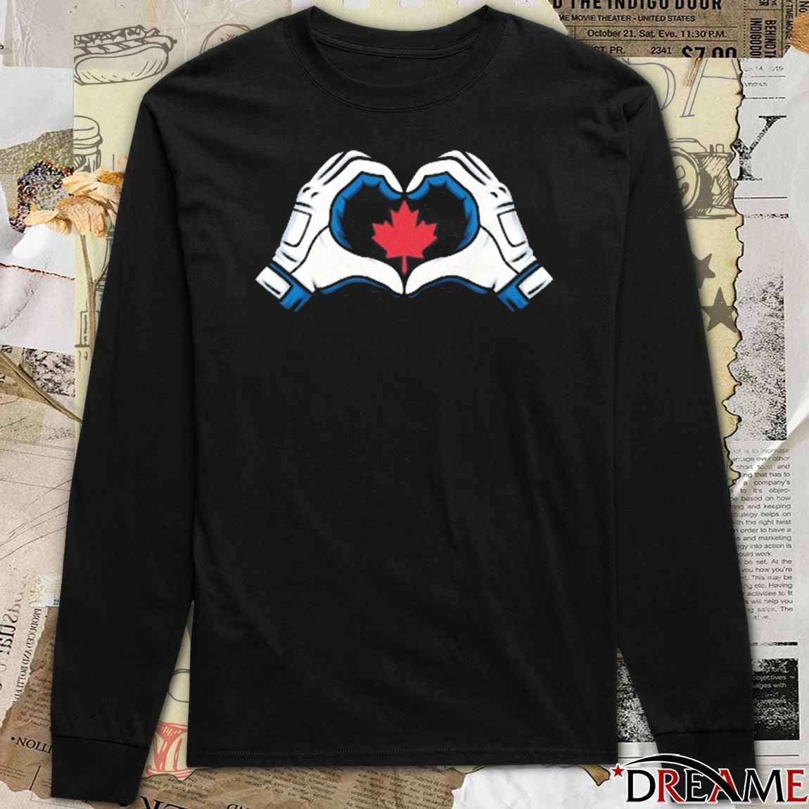Vladimir Guerrero Jr Toronto Blue Jays Wearing Canada Heart Hands t-shirt