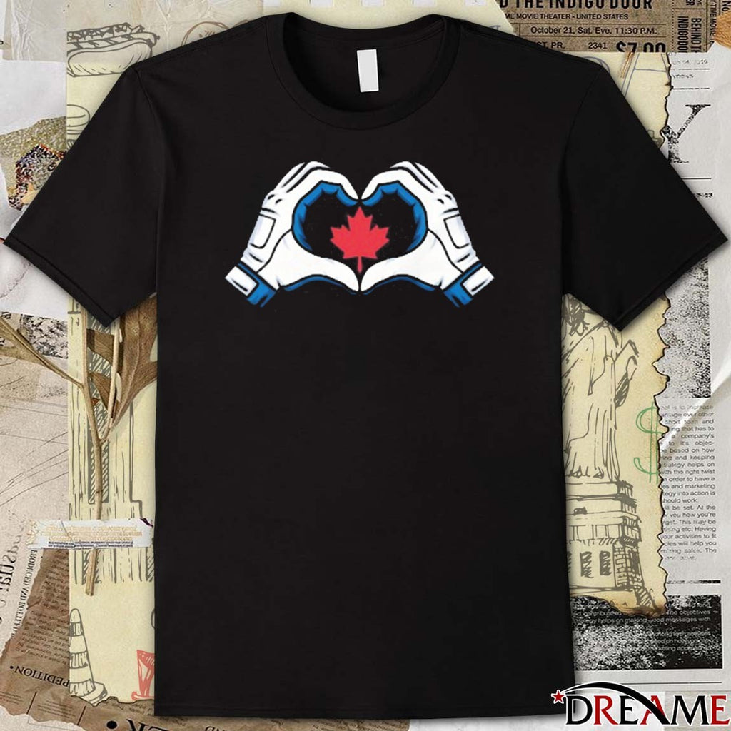 Vladimir Guerrero Jr Toronto Blue Jays Wearing Canada Heart Hands t-shirt