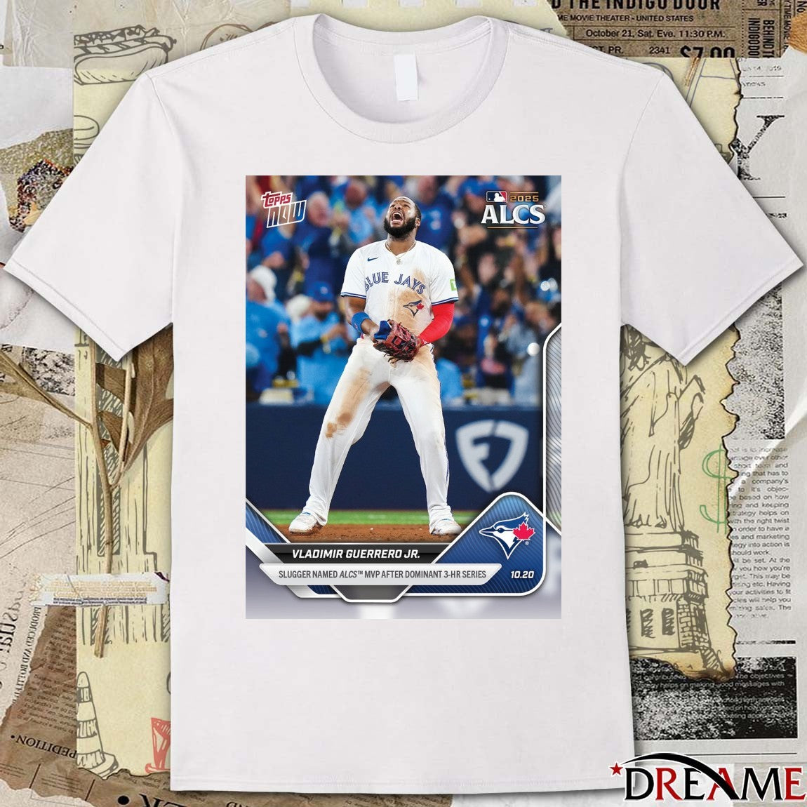 Vladimir Guerrero Jr. 2025 MLB Topps Slugger Named ALCS MVP After Dominant 3 HR Series t-shirt