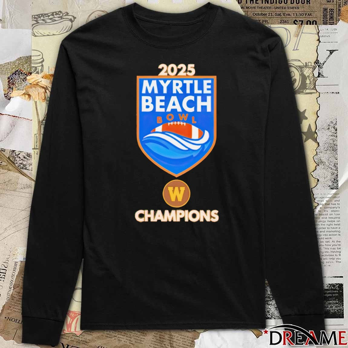 WMU Western Michigan Broncos 2025 Myrtle Beach Bowl Champions t-shirt