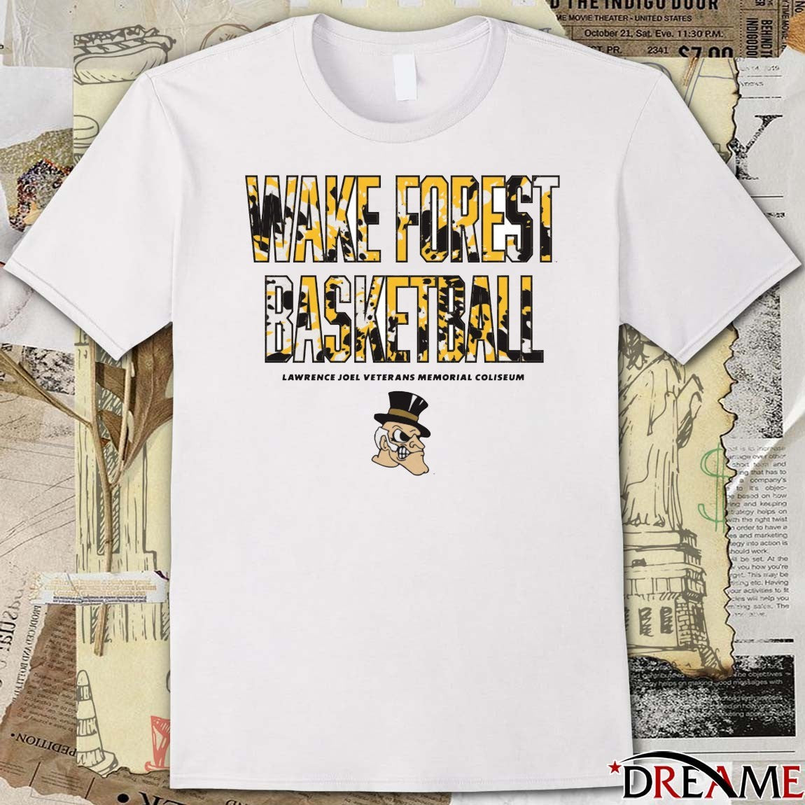 Wake Forest University Basketball Lawrence Joel Veterans Memorial Coliseum t-shirt