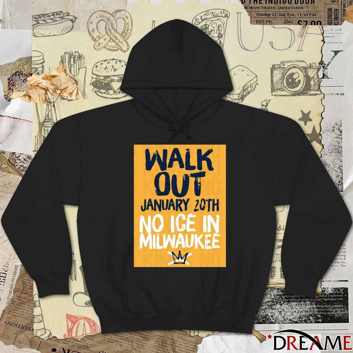 Walk Out January 20th 2025 No ICE In Milwaukee t-shirt