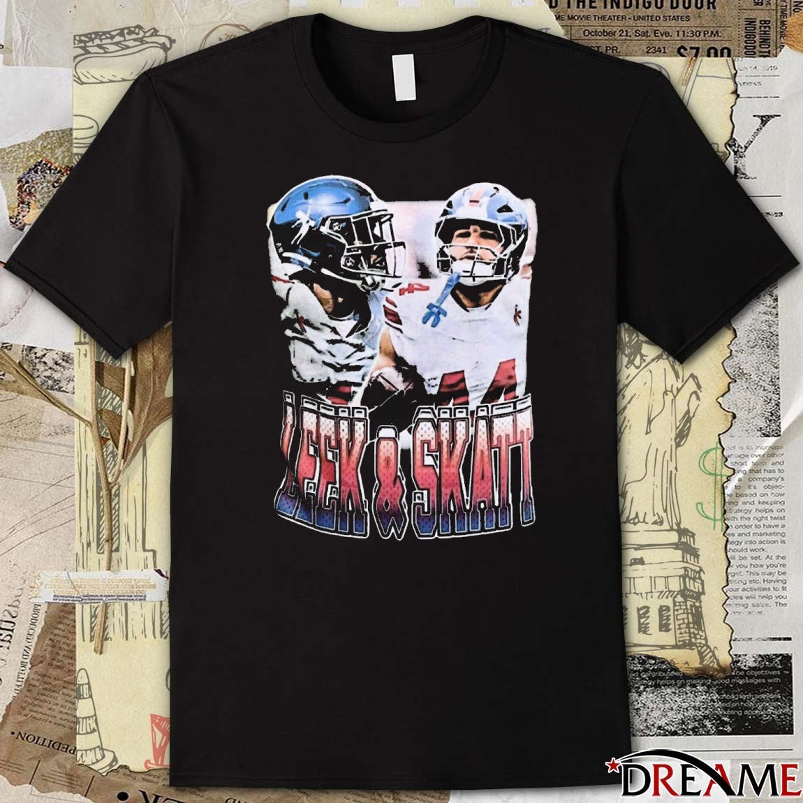 Wan’dale Robinson New York Giants Wearing Leek And Skatt t-shirt