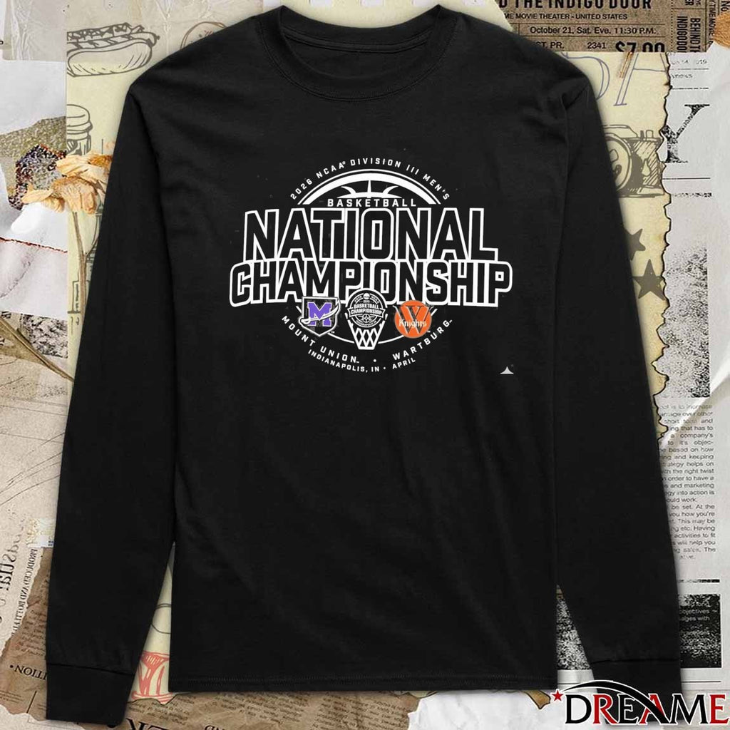 Wartburg Knights vs Mount Union 2026 NCAA Division III Men’s Basketball National Championship Indianapolis, Indiana April 5 t-shirt