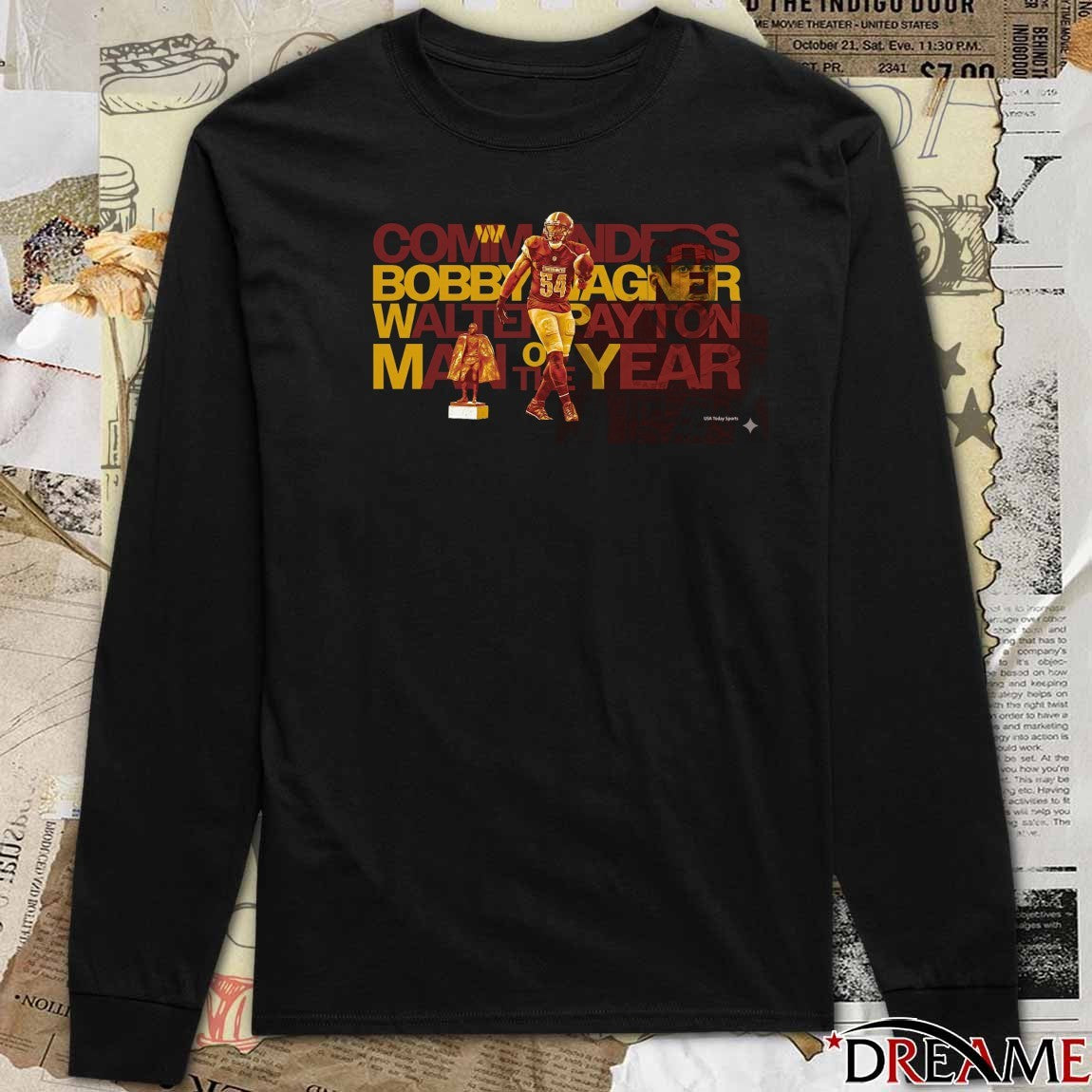 Washington Commanders Bobby Wagner Walter Payton Man Of The Year t-shirt
