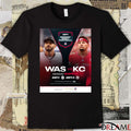 Washington Commanders Vs Kansas City Chiefs ESPN Monday Night Football Week 8 2025 Poster t-shirt
