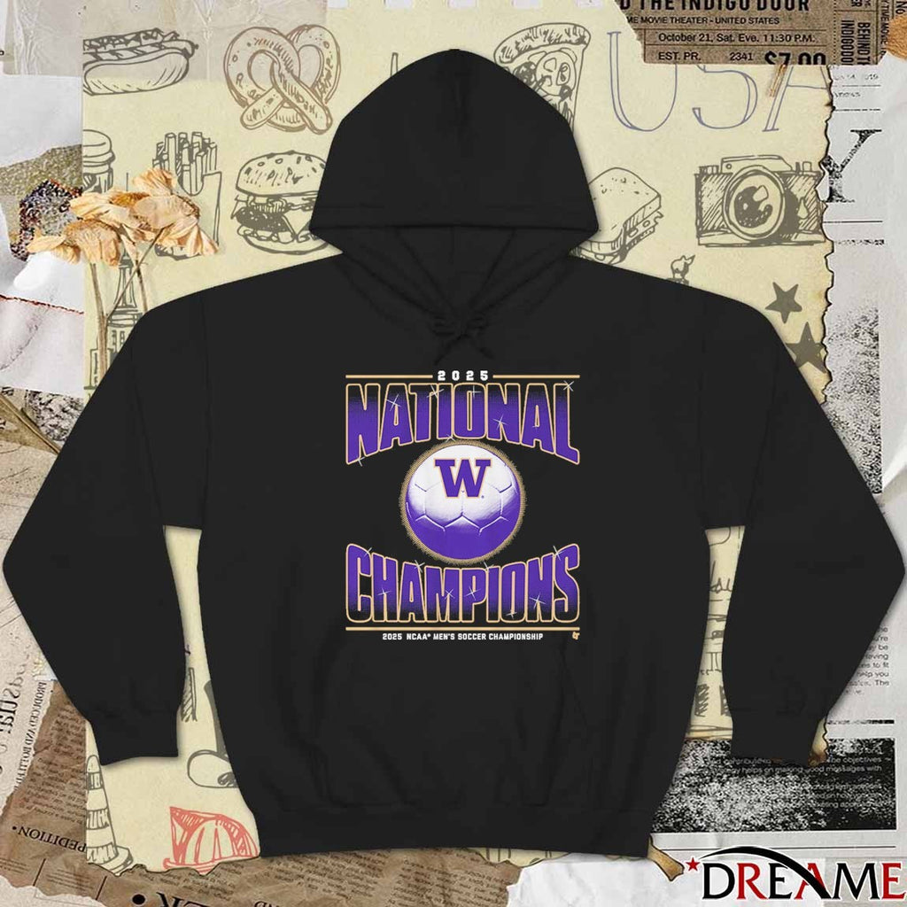 Washington Huskies Men’s Soccer Championship 2025 National Champions t-shirt