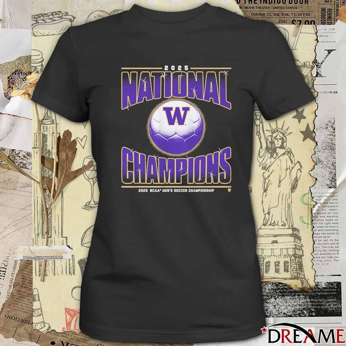 Washington Huskies Men’s Soccer Championship 2025 National Champions t-shirt