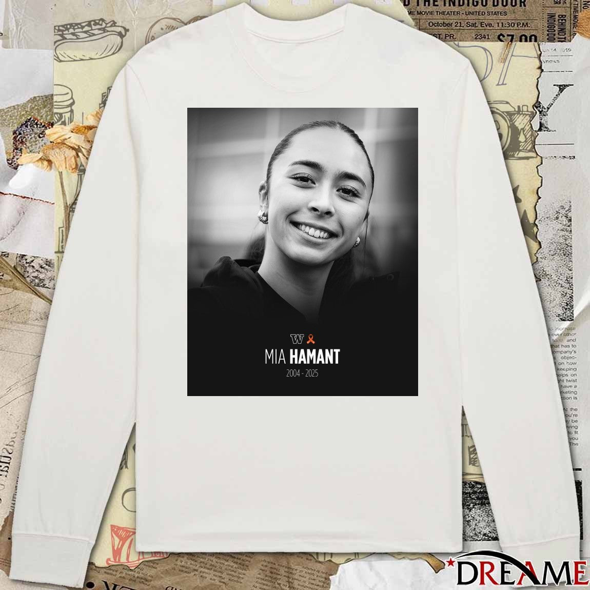 Washington Huskies Mia Hamant 2004 – 2025 Cancer t-shirt
