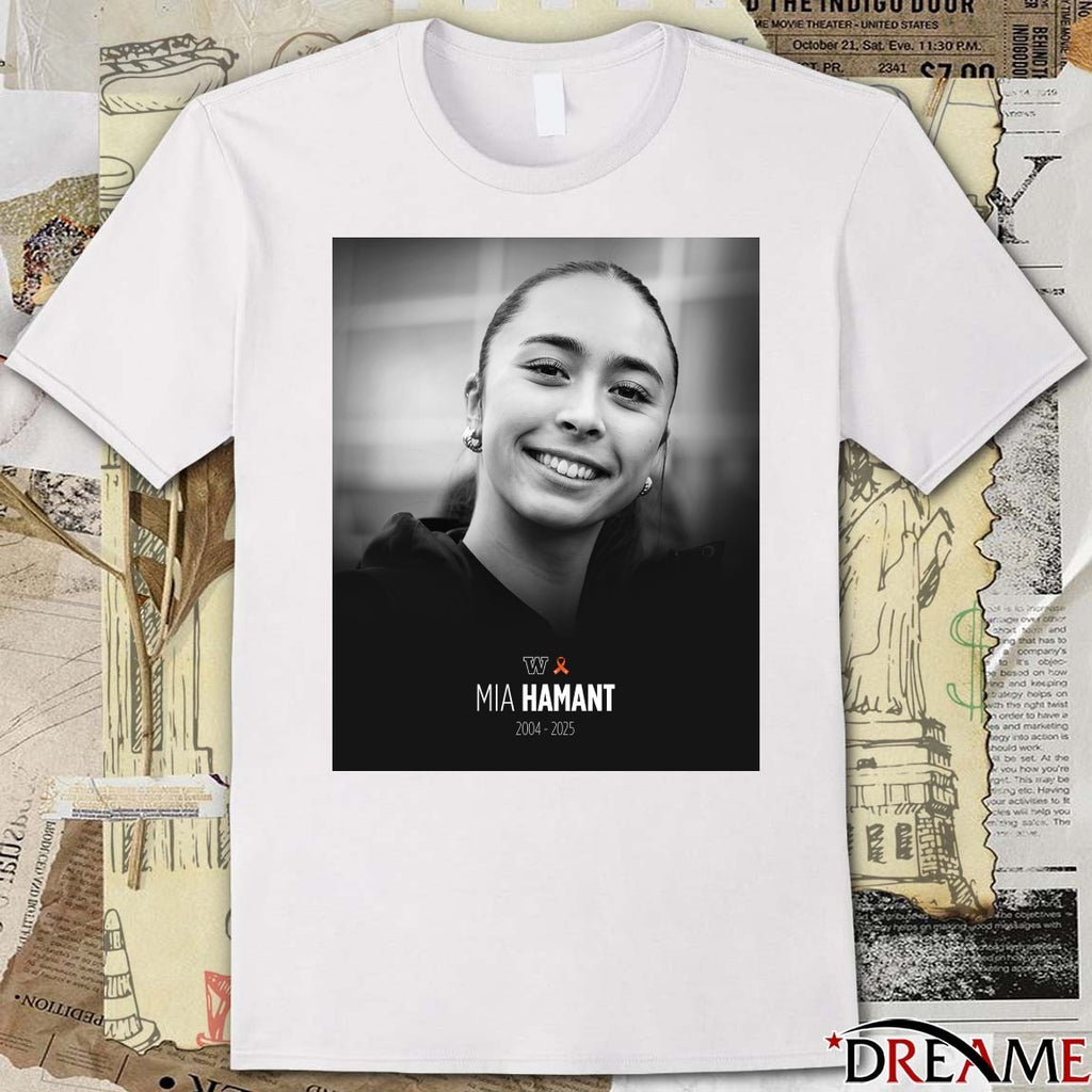 Washington Huskies Mia Hamant 2004 – 2025 Cancer t-shirt