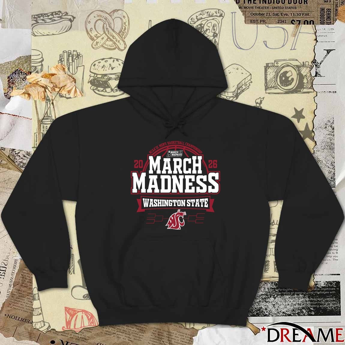 Washington State Cougars 2026 NCAA DI Men’s Basketball Championship March Madness Bound t-shirt