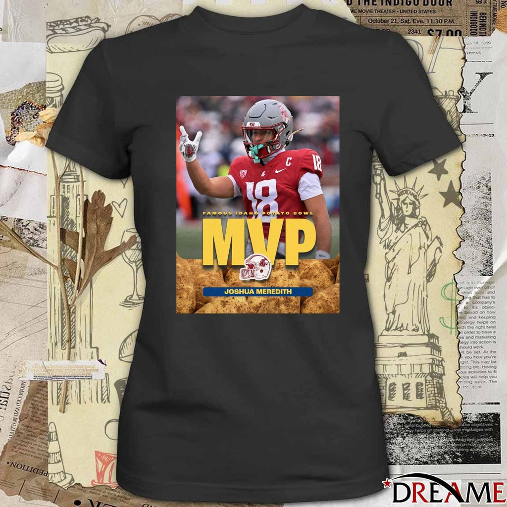 Washington State Famous Idaho Potato Bowl Champions MVP Joshua Meredith Poster t-shirt