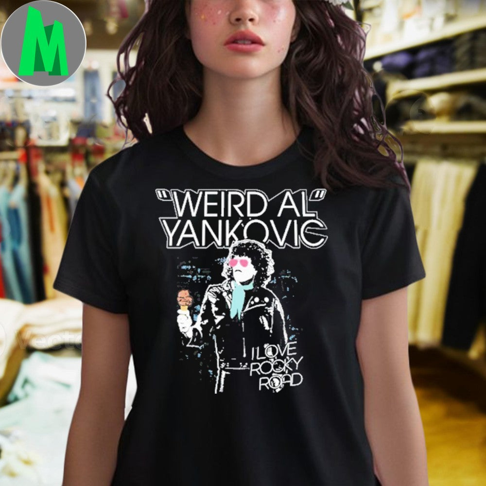 Weird Al Yankovic I Love Rocky Road Ice Cream Shirt