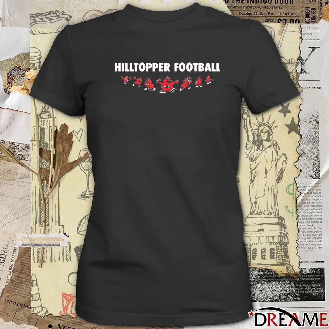 Western Kentucky Hilltopper Football Big Red Mascot 2025 t-shirt