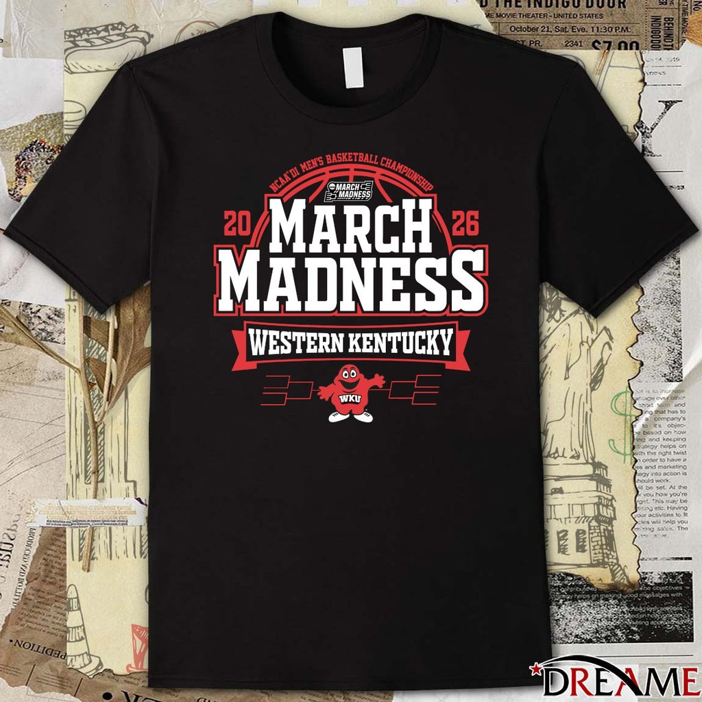 Western Kentucky Hilltoppers 2026 NCAA DI Men’s Basketball Championship March Madness Bound t-shirt