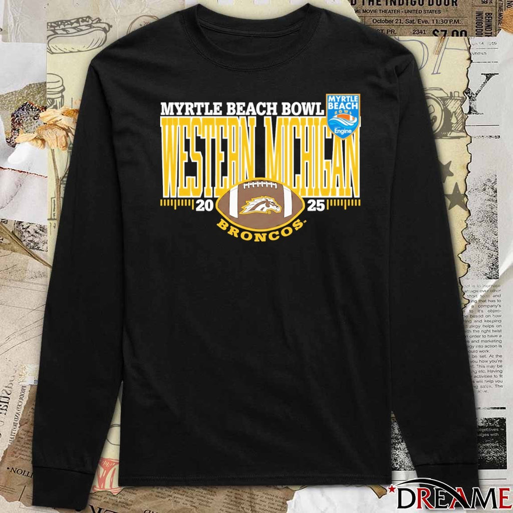 Western Michigan Broncos 2025 Myrtle Beach Bowl t-shirt