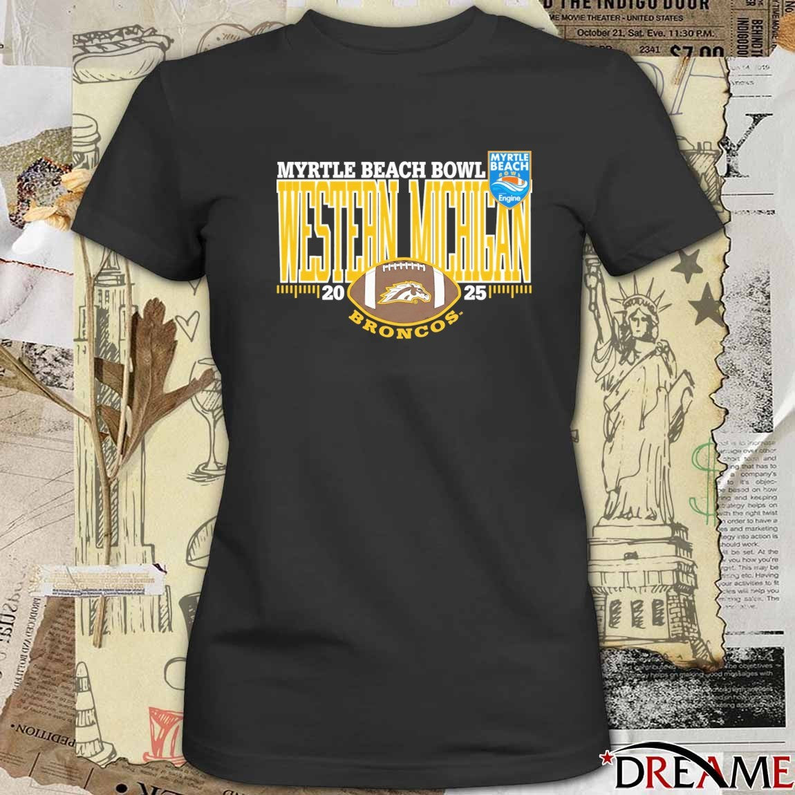 Western Michigan Broncos 2025 Myrtle Beach Bowl t-shirt