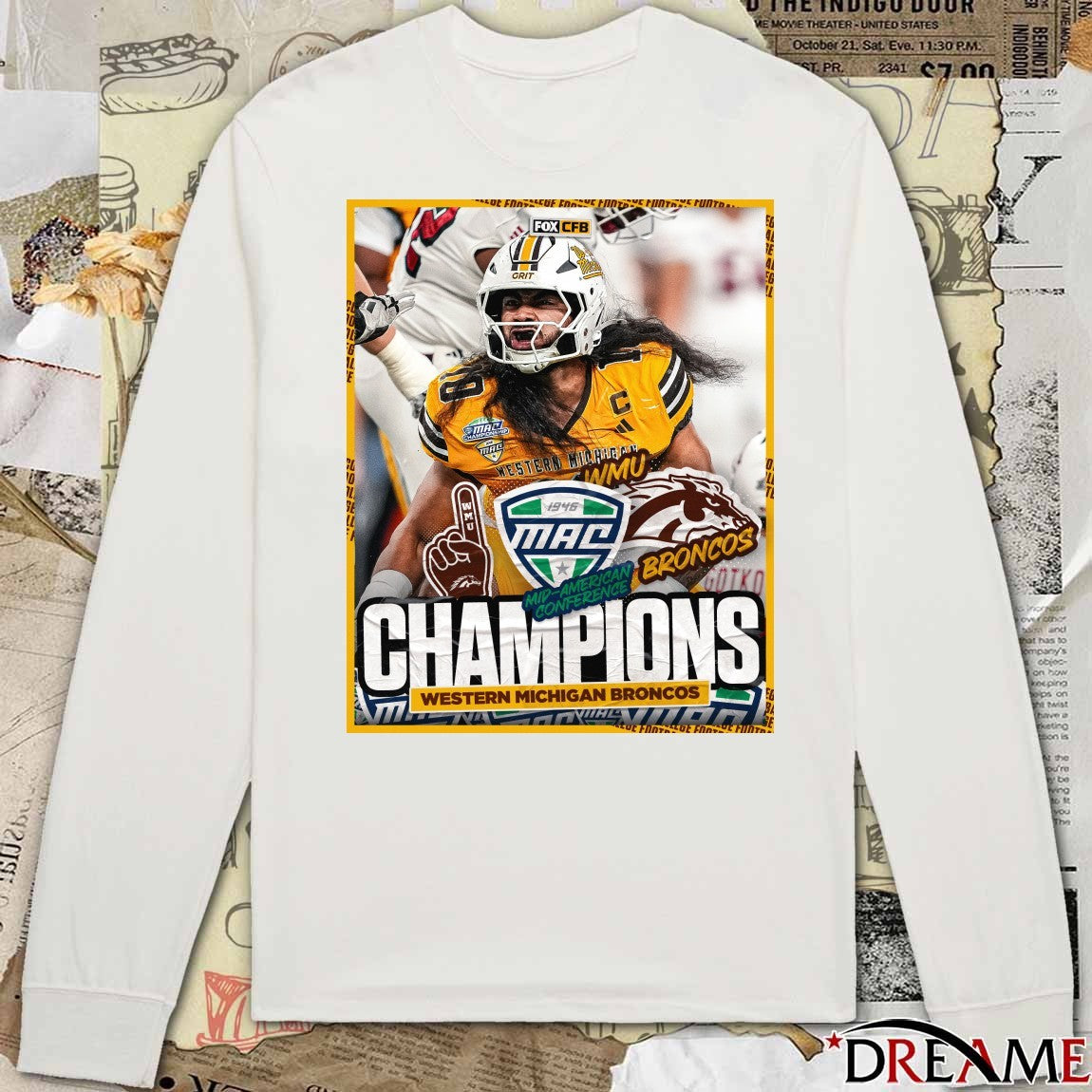 Western Michigan Broncos defeated Miami RedHawks 2025 MAC Champions Poster t-shirt
