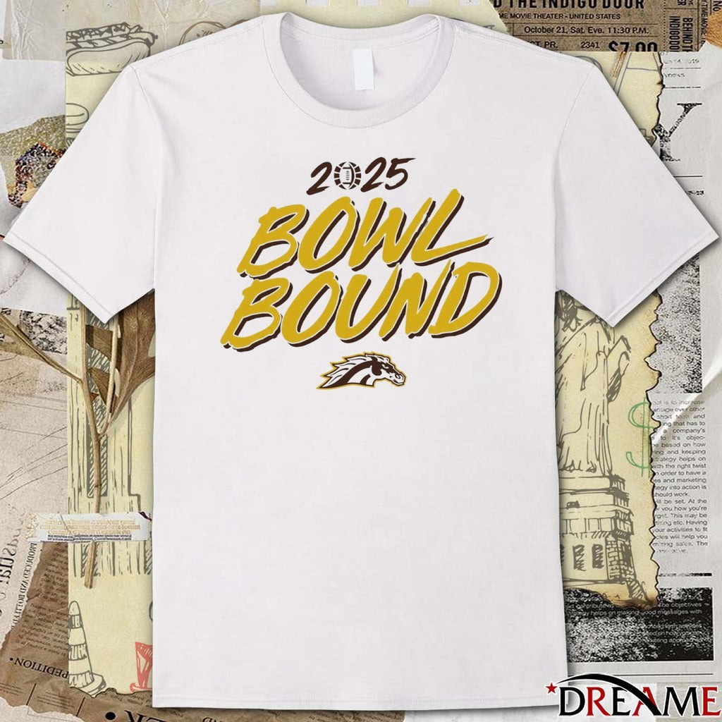 Western Michigan Broncos football NCAA 2025 Bowl Bound t-shirt
