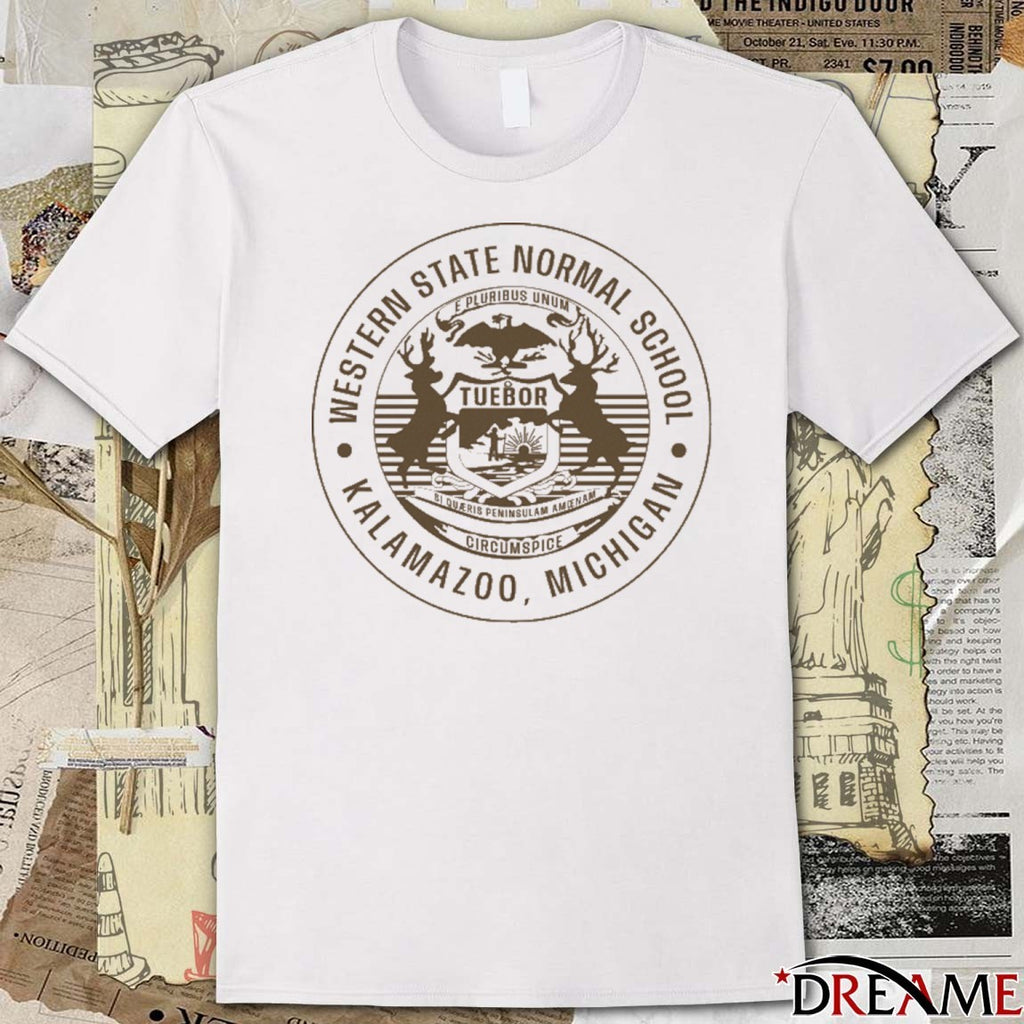 Western State Normal School Kalamazoo Michigan Retro 2025 t-shirt