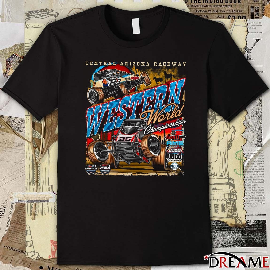 Western World Championships Central Arizona Raceway 2025 Western World t-shirt