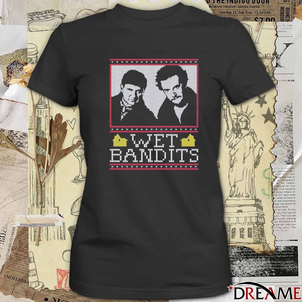 Wet Bandits Harry and Marv Ugly Christmas Sweater 2025 t-shirt