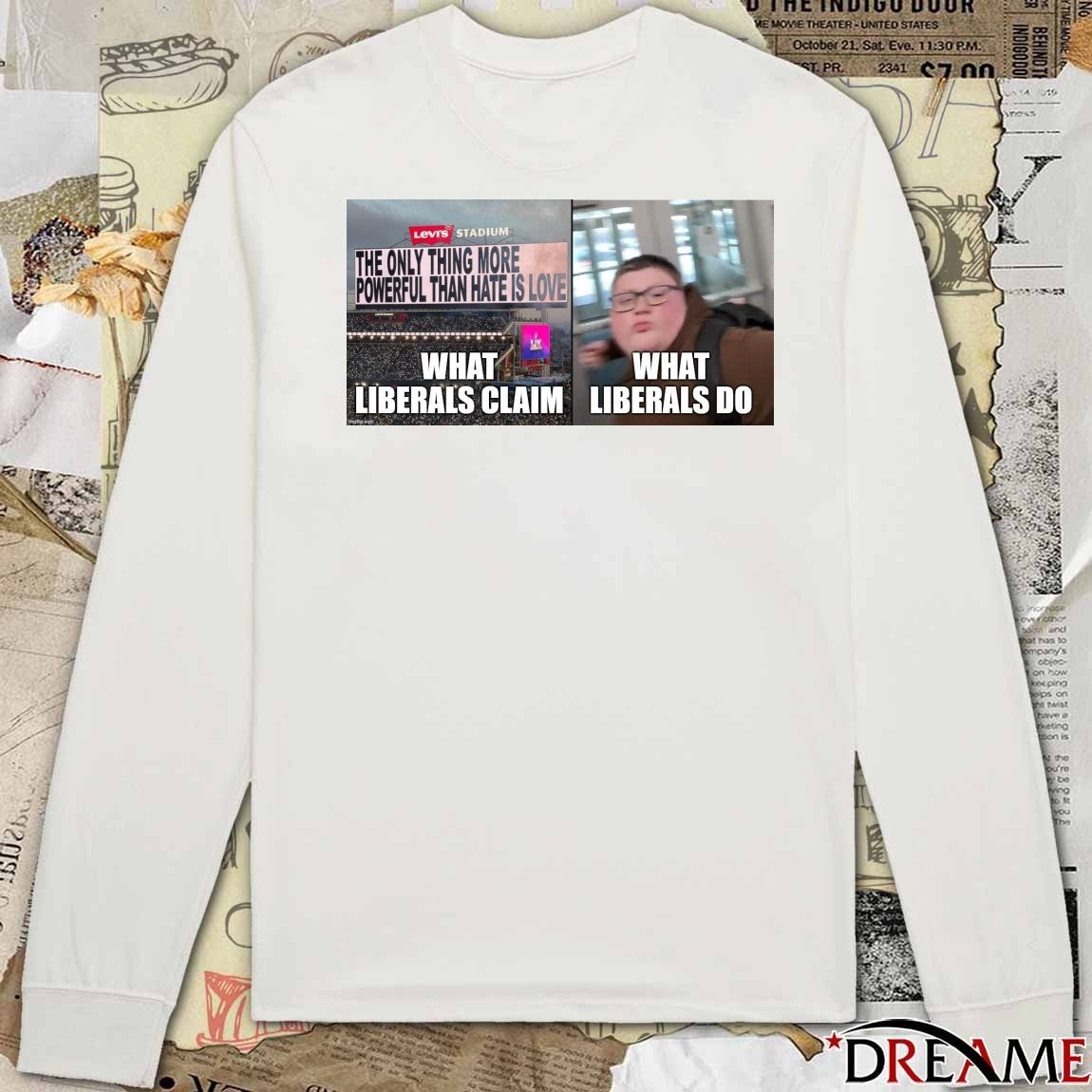 What Liberals Claim What Liberals Do t-shirt