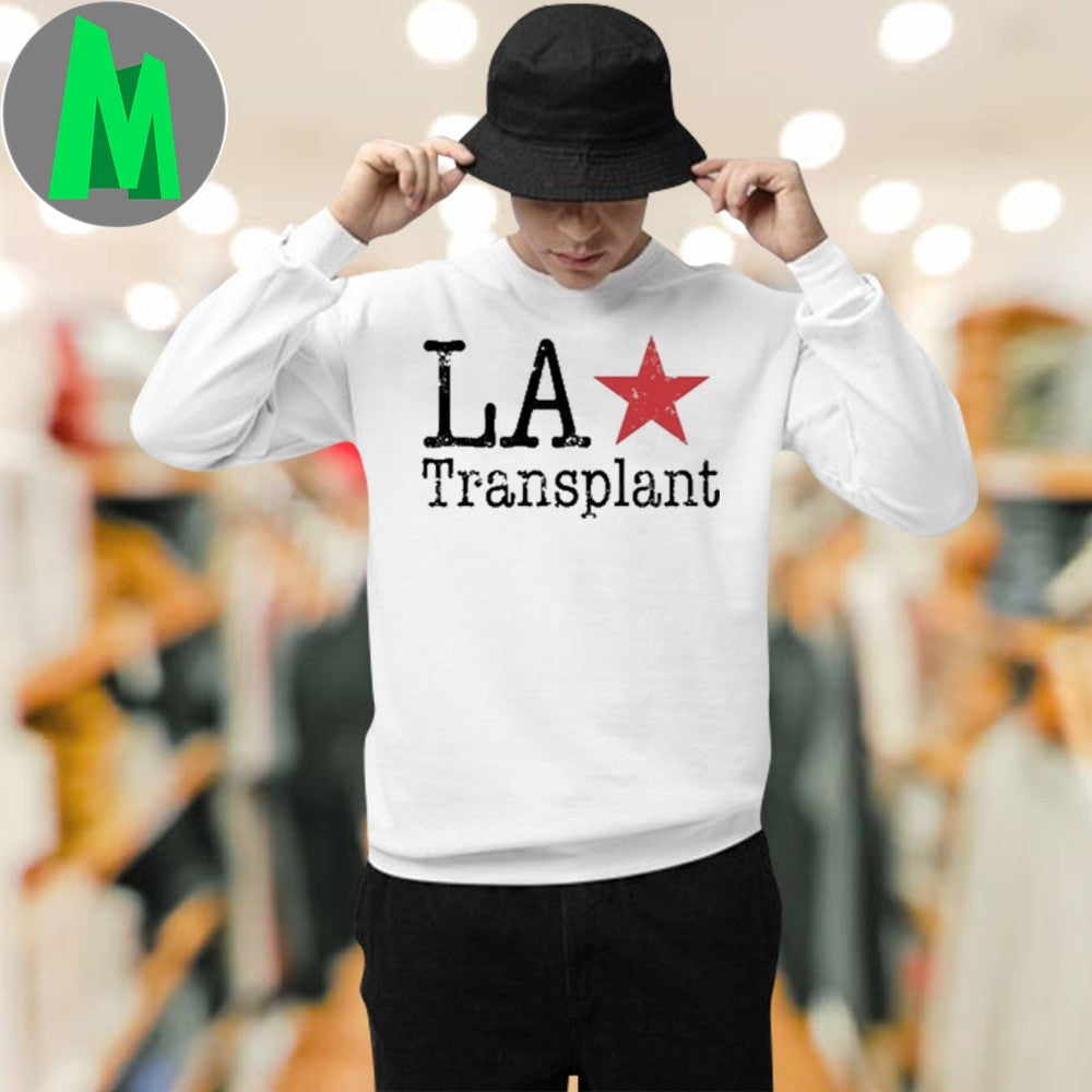 White LA Transplant Los Angeles Red Star Shirt