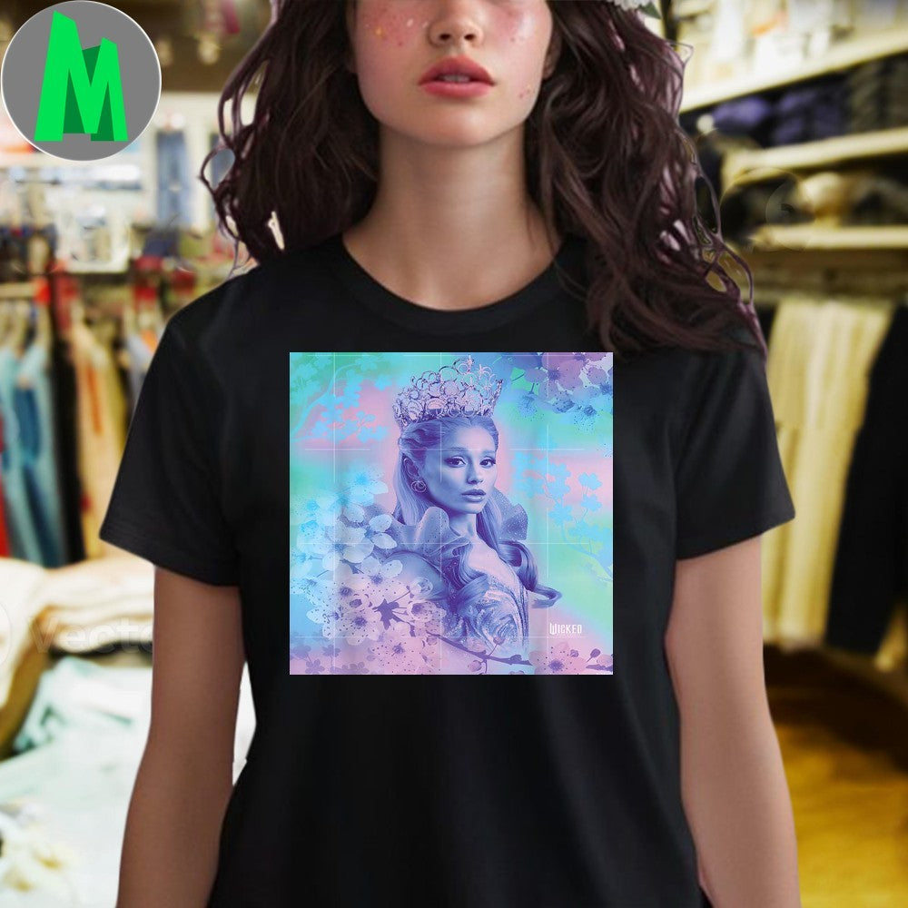 Wicked For Good Glinda Close Up Florals Shirt