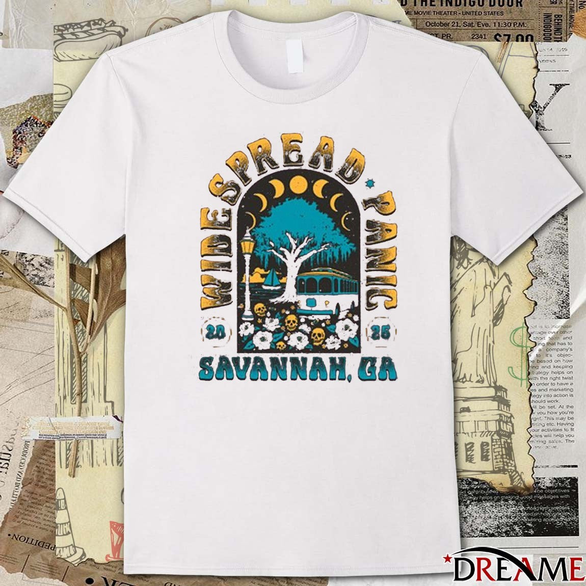 Widespread Panic 2025 Tour Savannah GA t-shirt