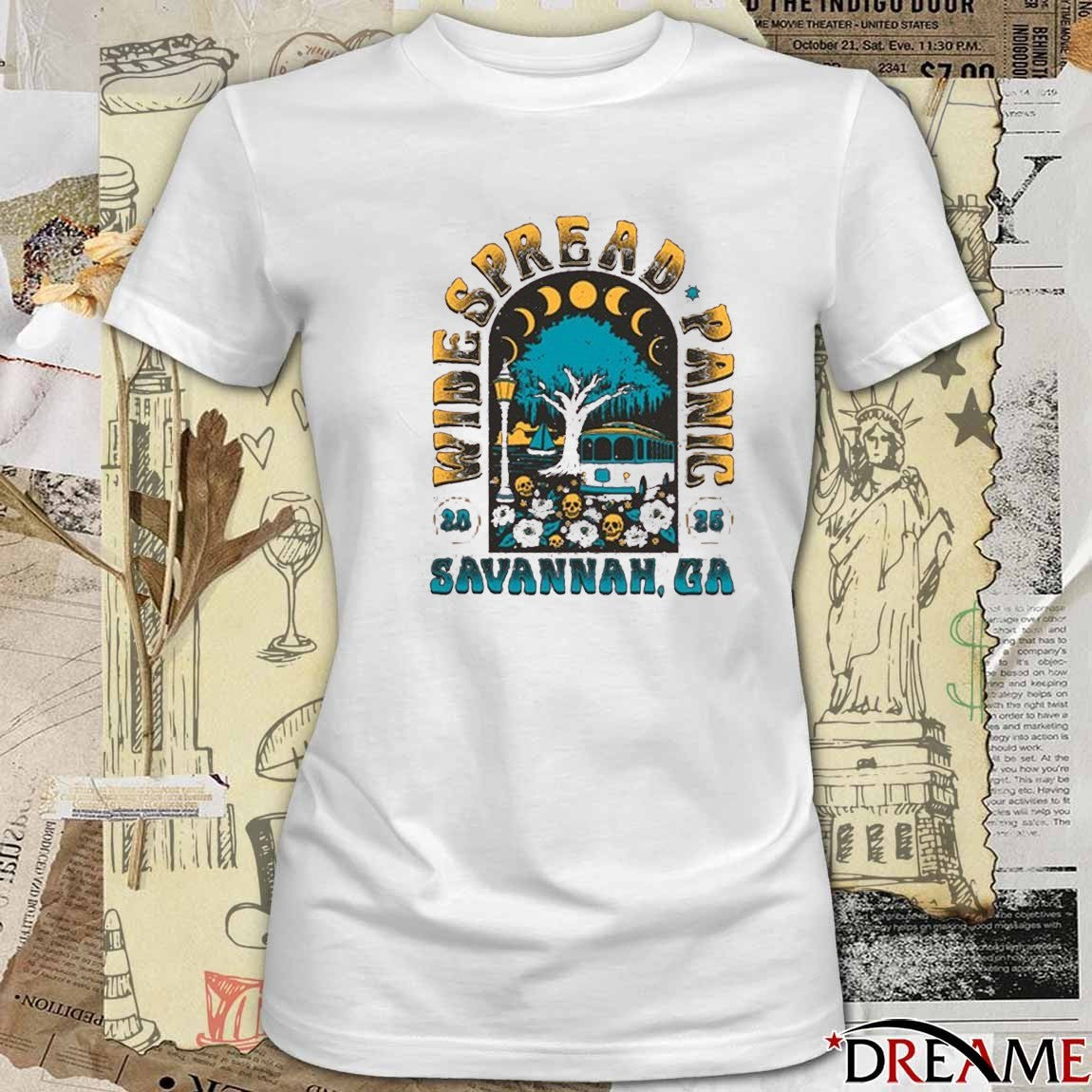 Widespread Panic 2025 Tour Savannah GA t-shirt