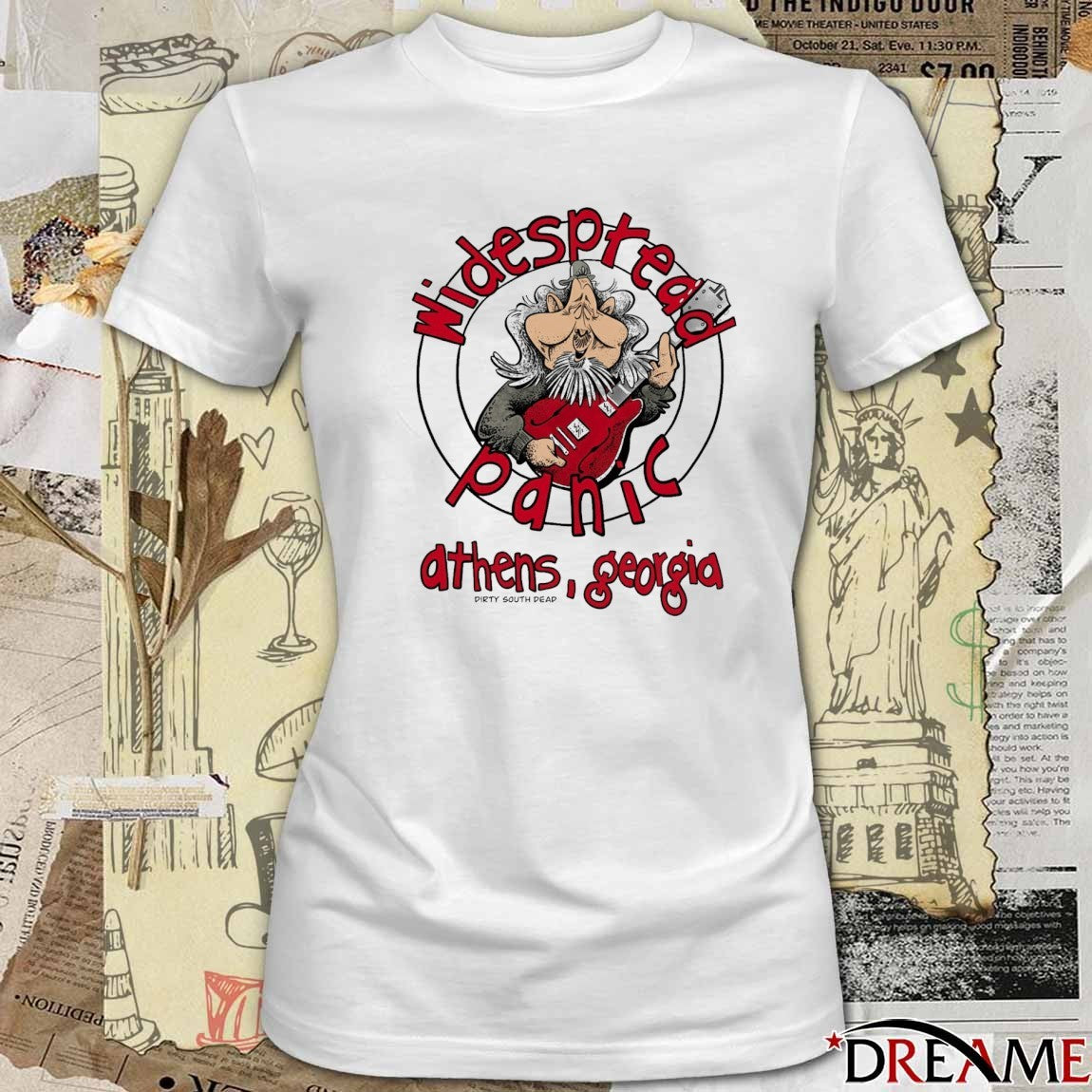 Widespread Panic Athens Georgia Dirty South Dead Spreadneck Gourmet t-shirt