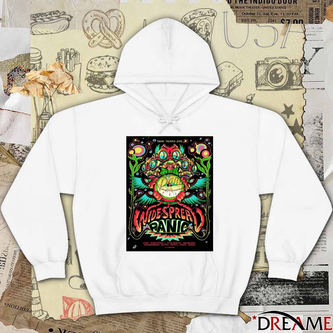 Widespread Panic Fox Theatre Atlanta, Georgia New Year’s Eve December 29-31 2025 Poster t-shirt