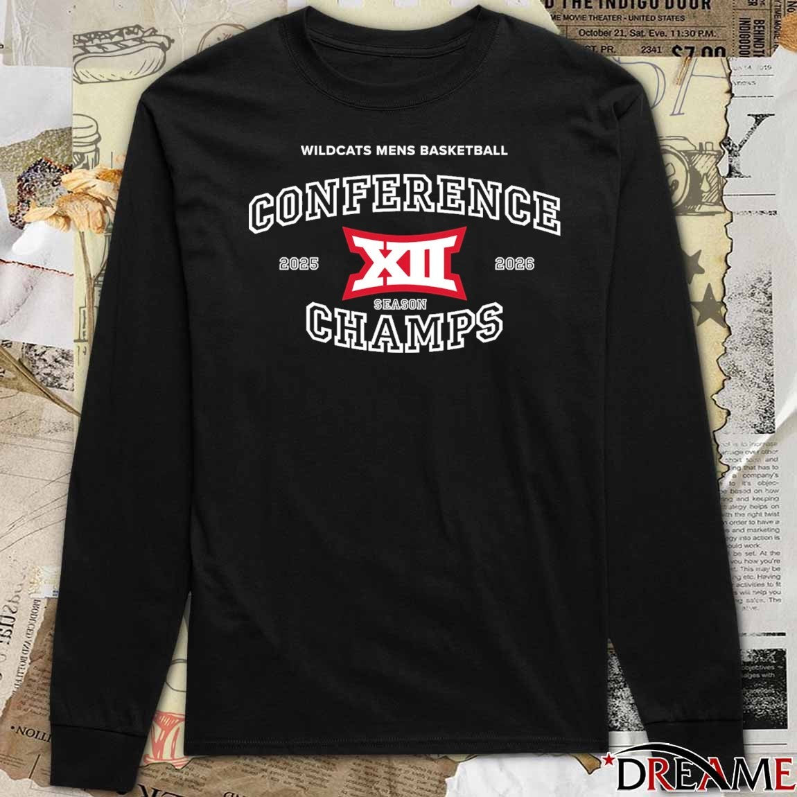 Wildcats Men’s Basketball Conference Championship Big 12 Season 2025 – 2026 t-shirt