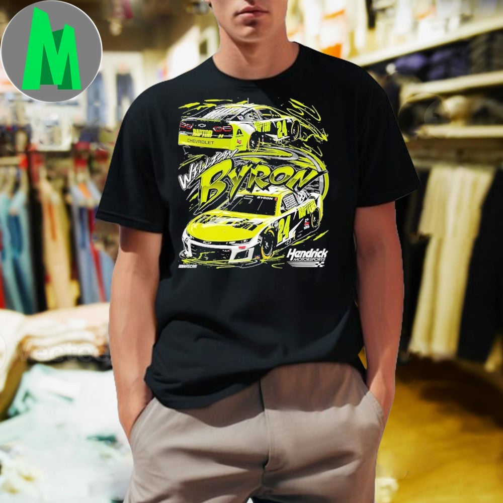 William Byron #24 2025 Hendrick Motorsports NASCAR Racing T-Shirt