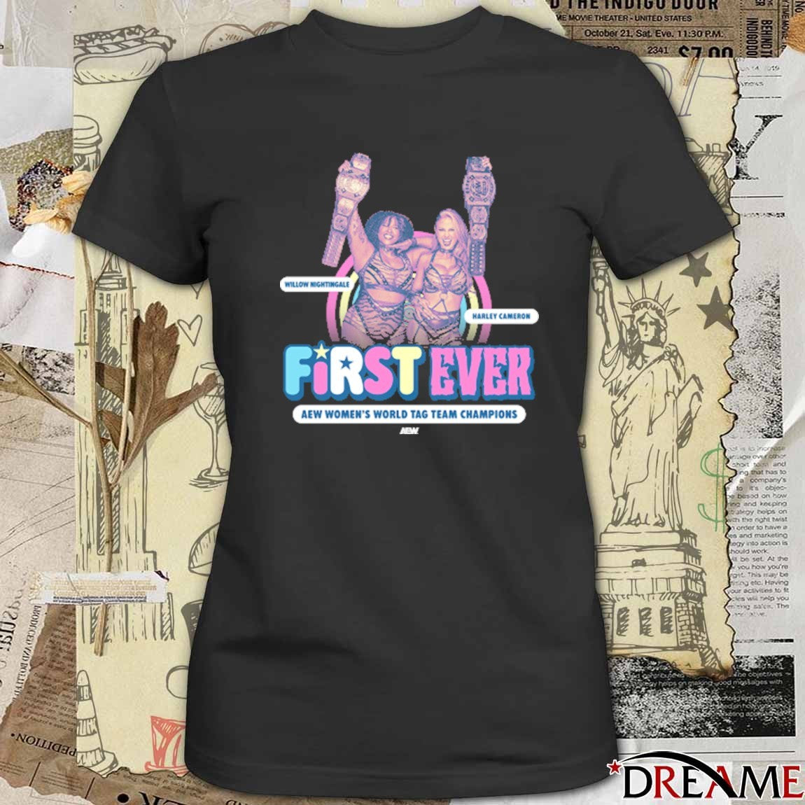 Willow Nightingale Vs Harley Cameron The Babes of Wrath First Ever AEW Women’s World Tag Team Champions t-shirt
