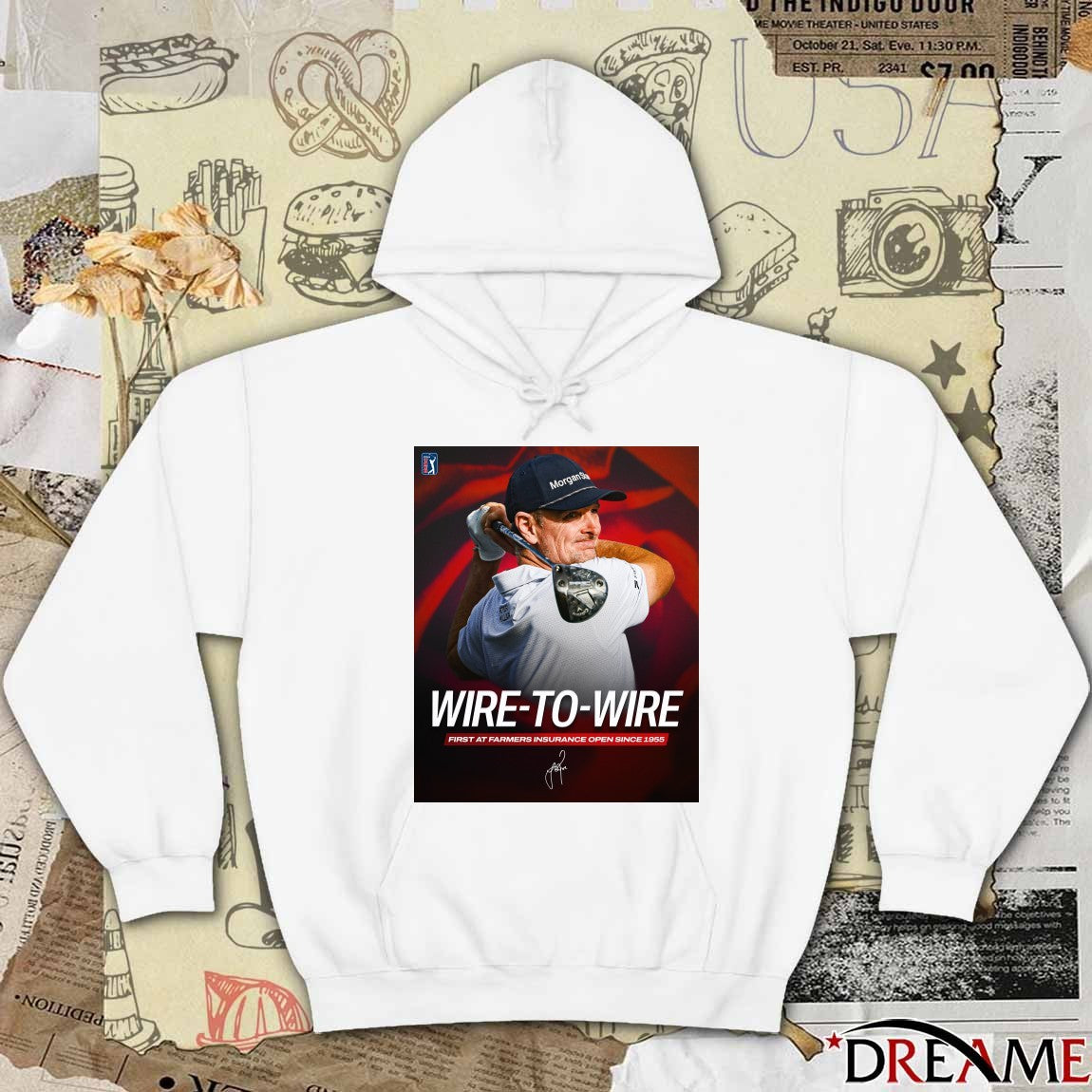 Wire-To-Wire First At Farmers Insurance Open Since 1955 PGA Tour Signature Poster t-shirt