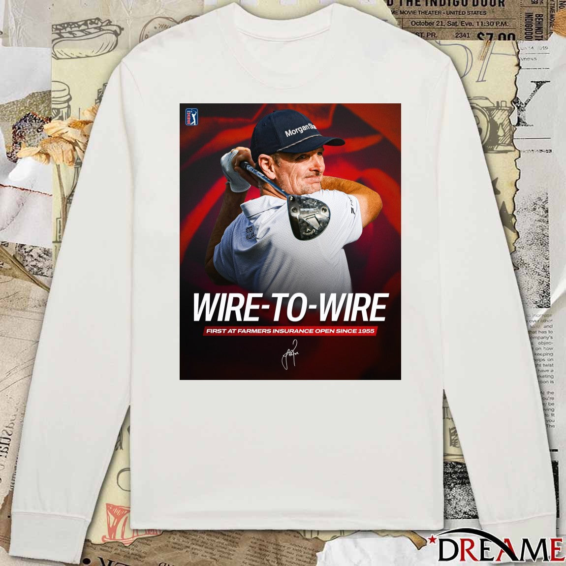 Wire-To-Wire First At Farmers Insurance Open Since 1955 PGA Tour Signature Poster t-shirt
