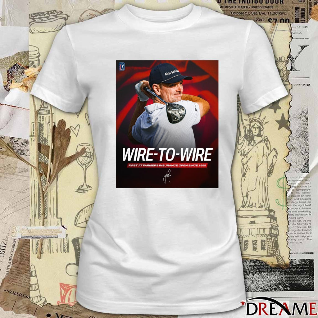 Wire-To-Wire First At Farmers Insurance Open Since 1955 PGA Tour Signature Poster t-shirt
