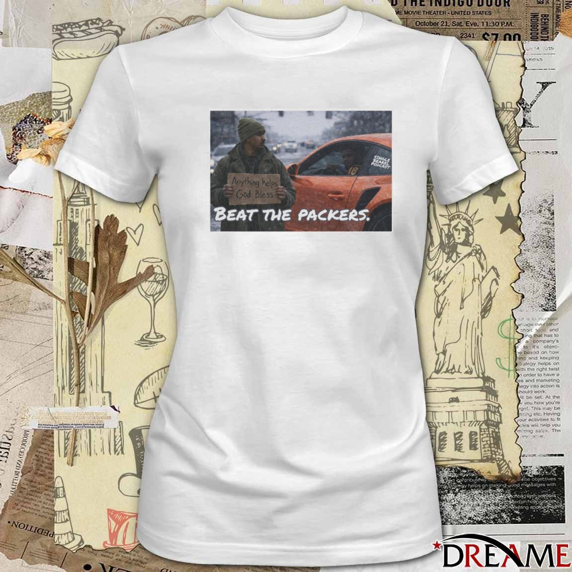 Wisconsin Bum Beat The Packers Anything Helps God Bless t-shirt