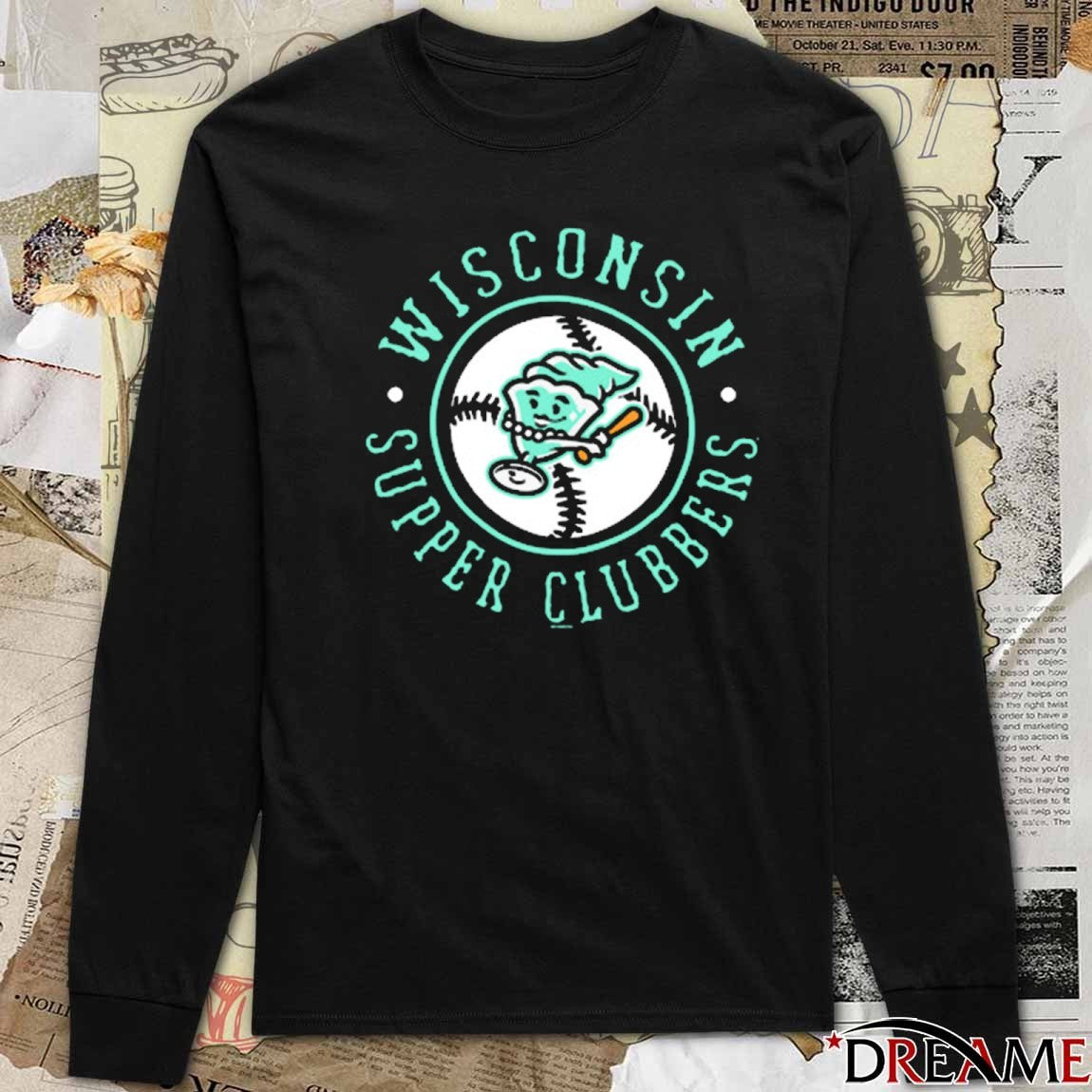 Wisconsin SCGH Black Oldtown Supper Clubbers t-shirt