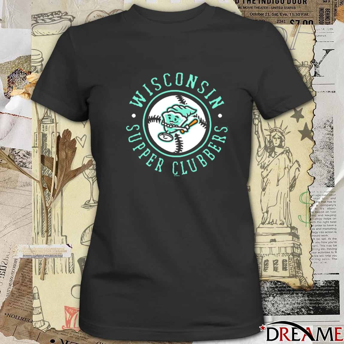 Wisconsin SCGH Black Oldtown Supper Clubbers t-shirt