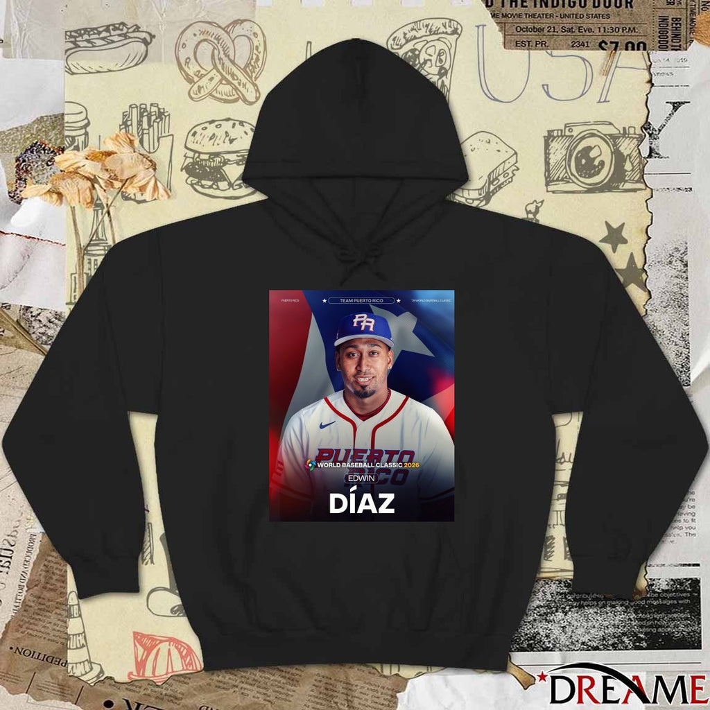 World Baseball Classic 2026 Edwin Díaz Team Dominican Republic Poster t-shirt