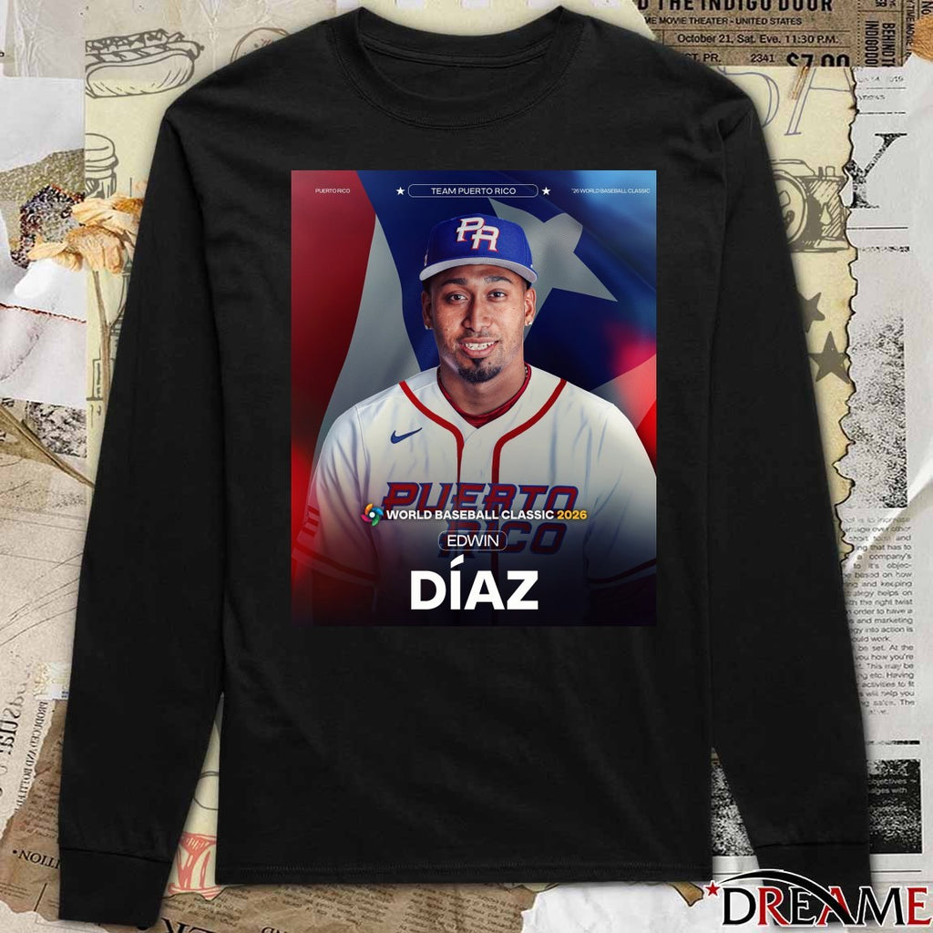 World Baseball Classic 2026 Edwin Díaz Team Dominican Republic Poster t-shirt