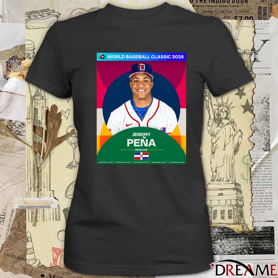 World Baseball Classic 2026 Jeremy Pena Team Dominican Republic Infielder Poster t-shirt