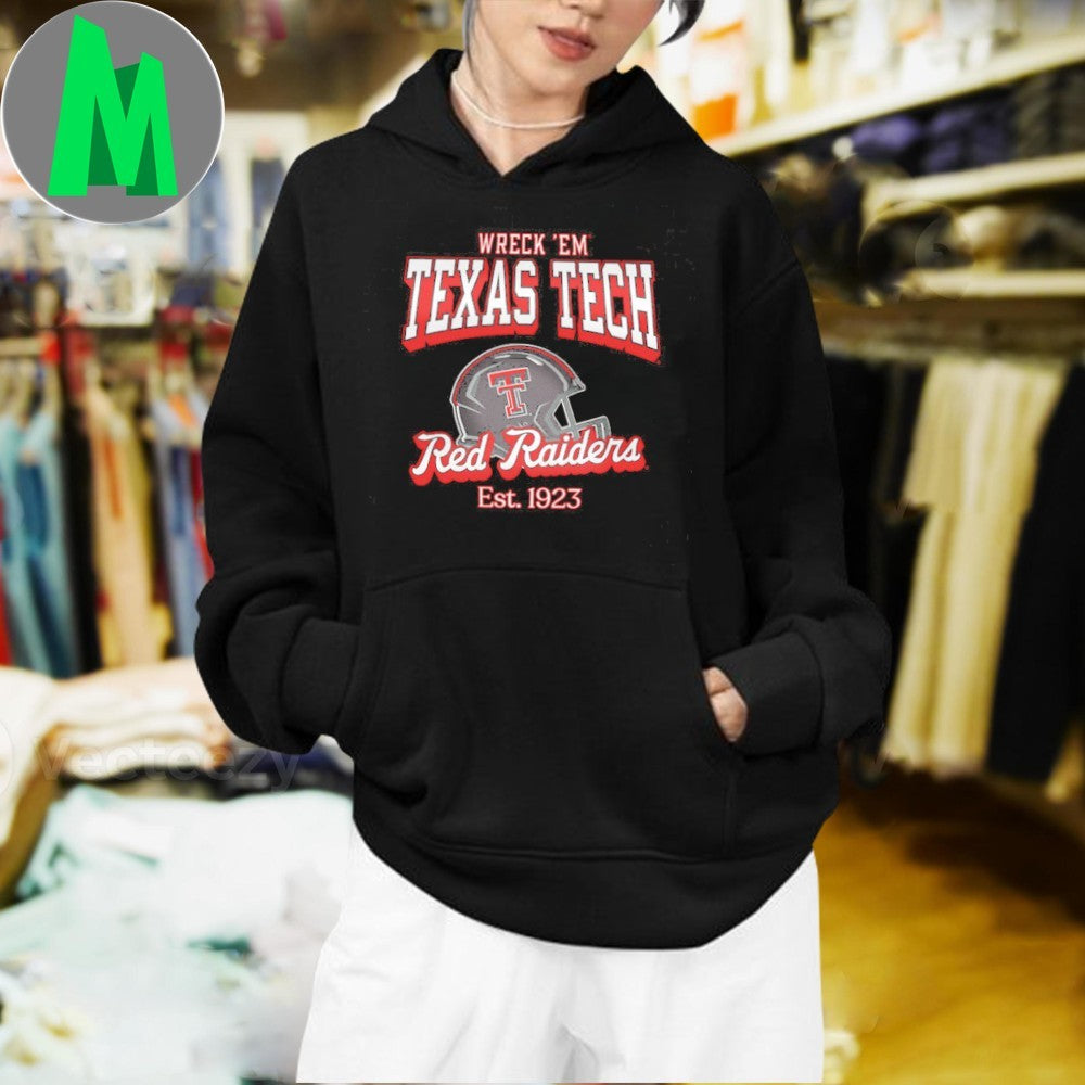 Wreck Em Texas Tech Hype & Vice Helmet Shirt