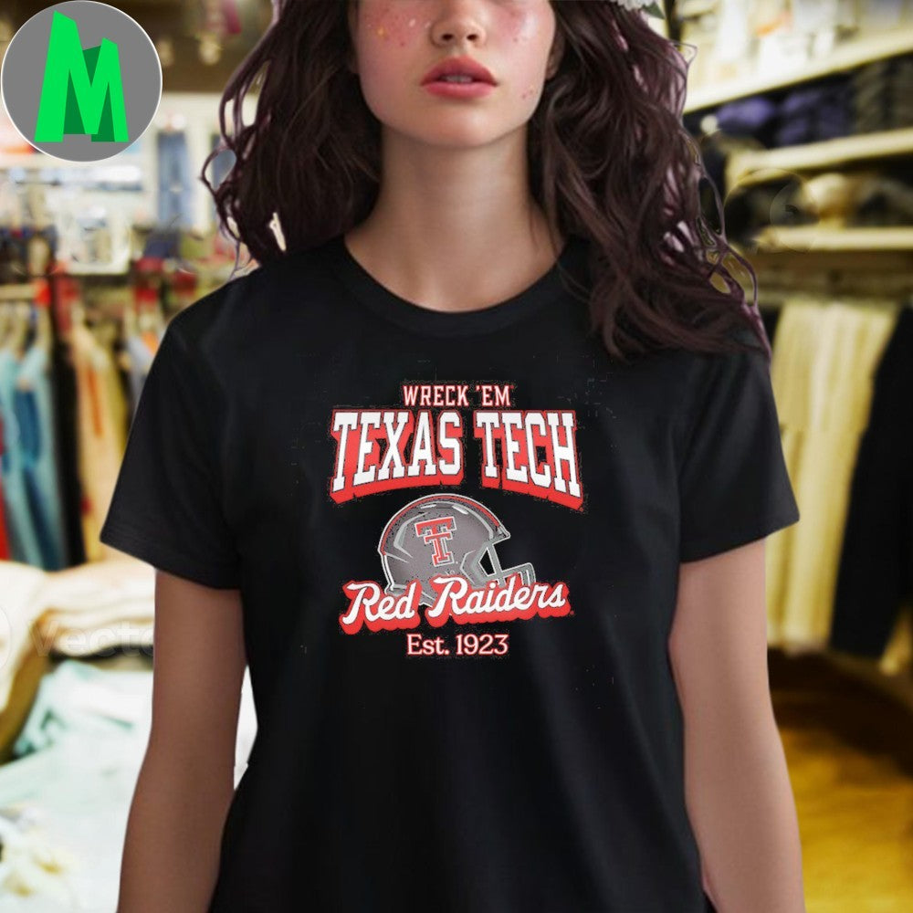Wreck Em Texas Tech Hype & Vice Helmet Shirt
