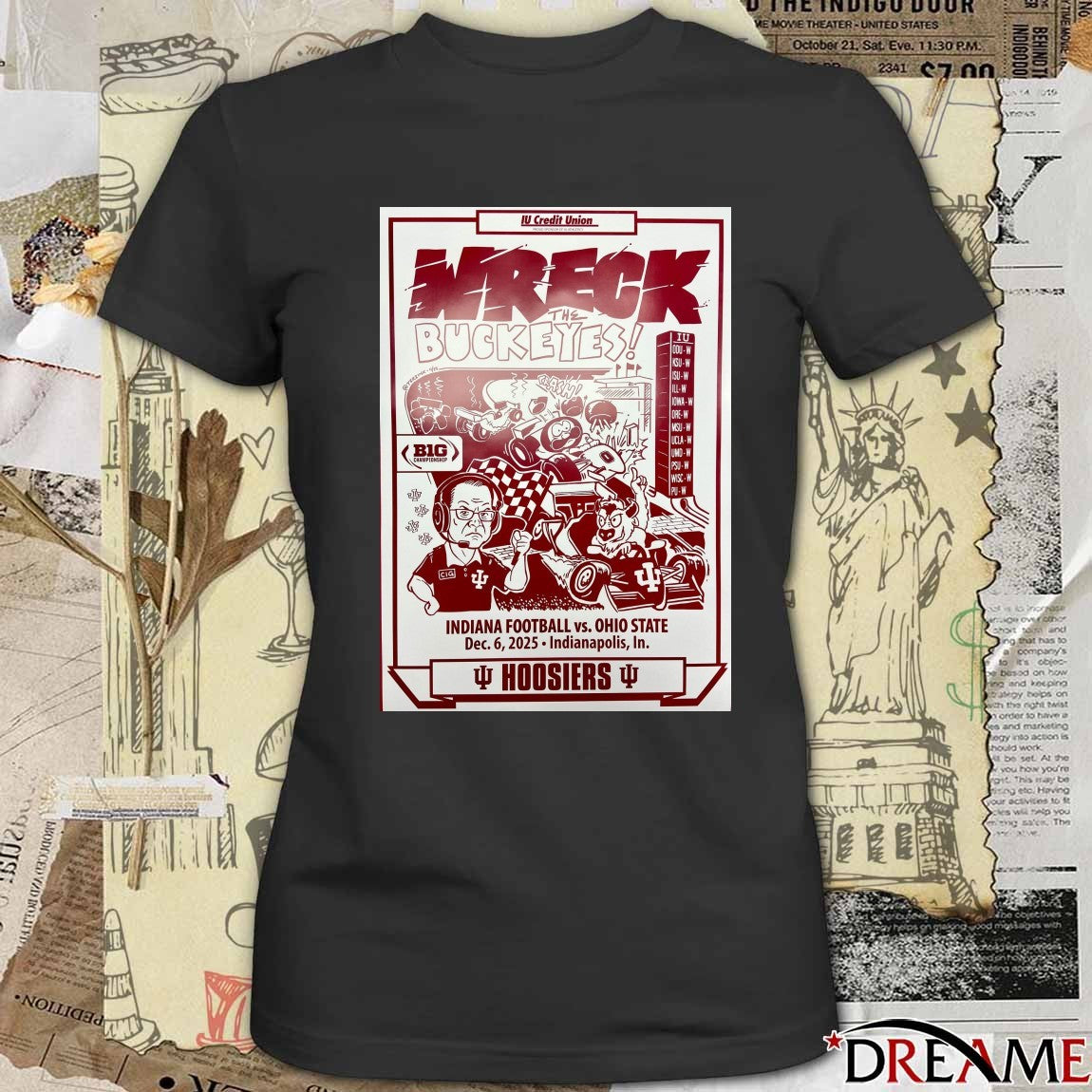 Wreck The Buckeyes Indiana Football vs. Ohio State December 6, 2025 Indianapolis, IN Poster t-shirt