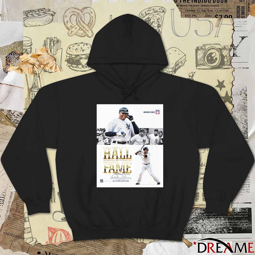 Yankees Congratulations Andruw Jones National Baseball Hall of Fame Class Of 2025 Signature Poster t-shirt